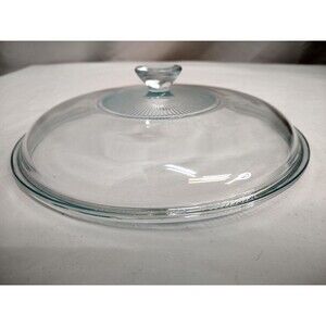 Vintage Pyrex 624C-A Replacement Glass Lid 8.75" Diameter Made in the USA